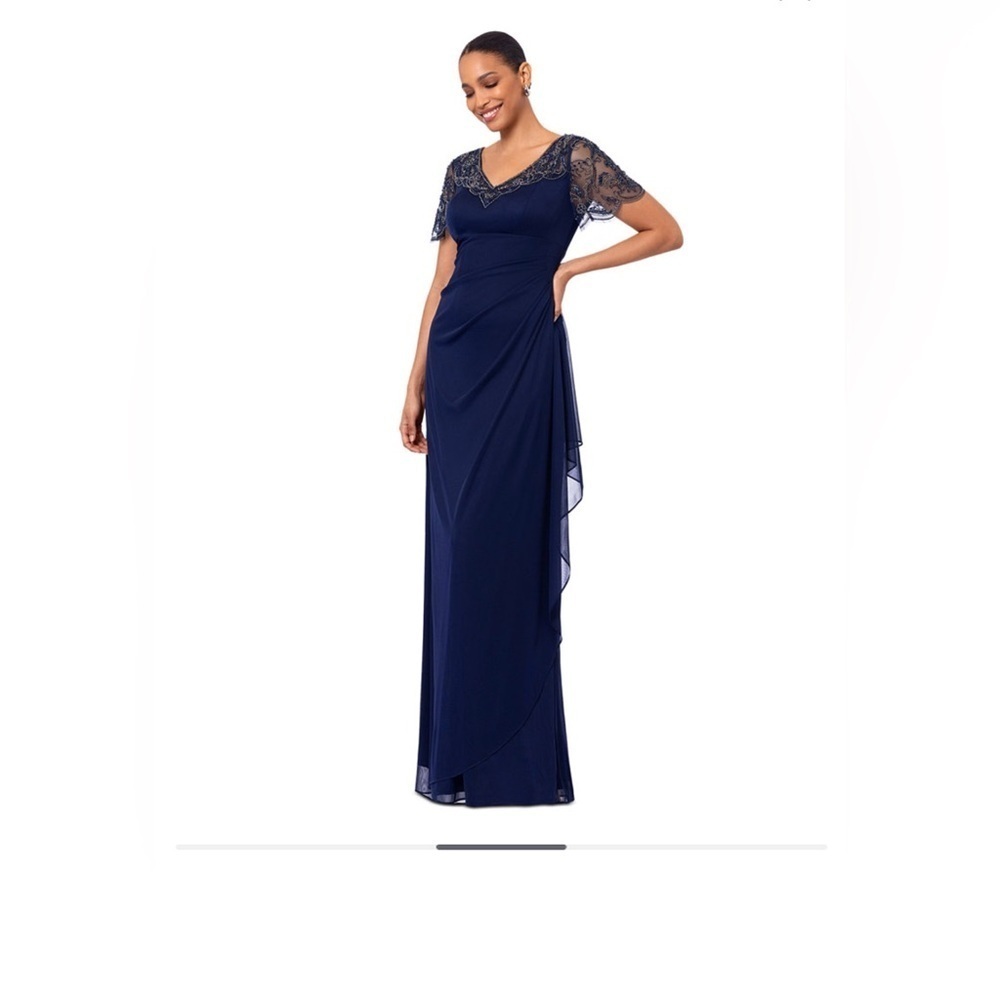 Xscape Petite Beaded Scallop-Sleeve Cascading Dress
Xscape
Current price: $269. - Picture 3 of 11